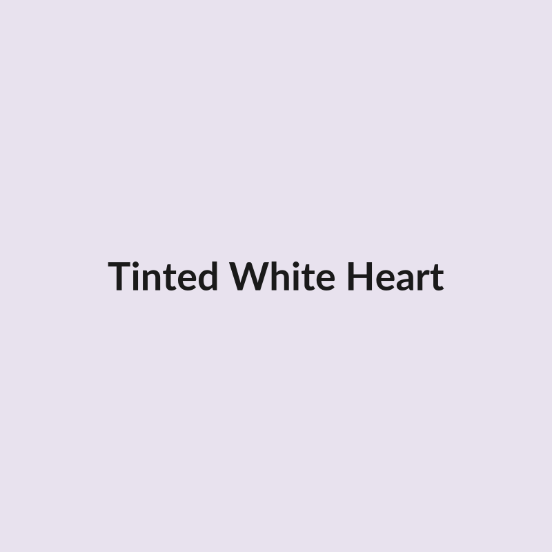 Tinted White Heart - Ecuador
