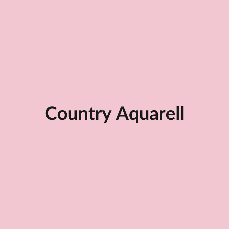 Country Aquarell Rose - Light Pink - Ecuador